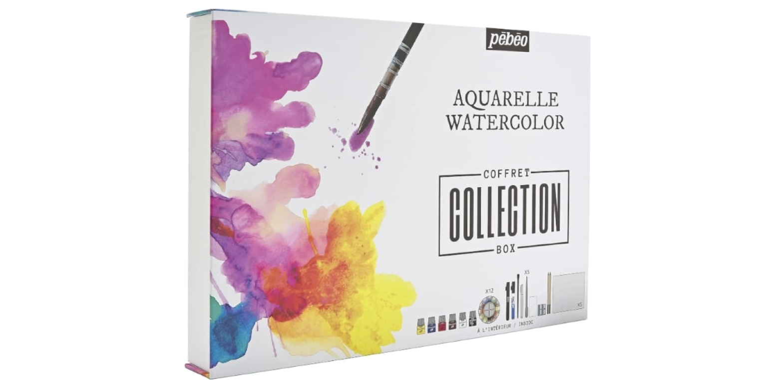 Coffret collection aquarelle fine Pébéo : l’art de l’aquarelle à portée de main